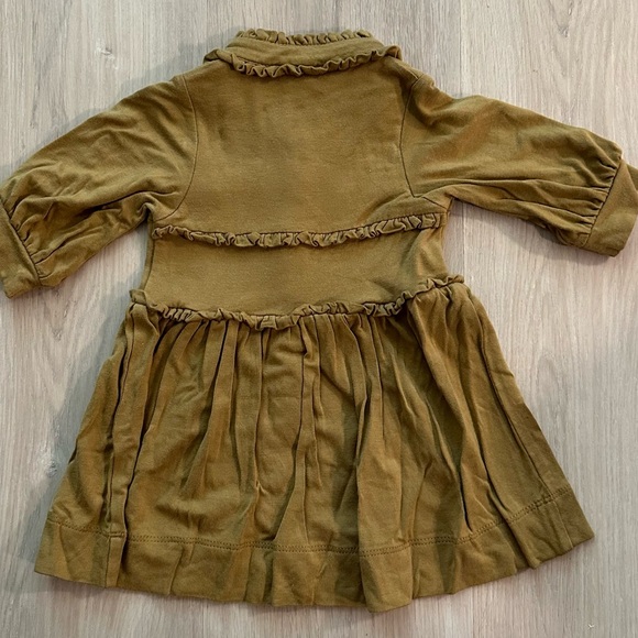 Kate Quinn Ruffled Dress In Color Fennel - Picture 3 of 4